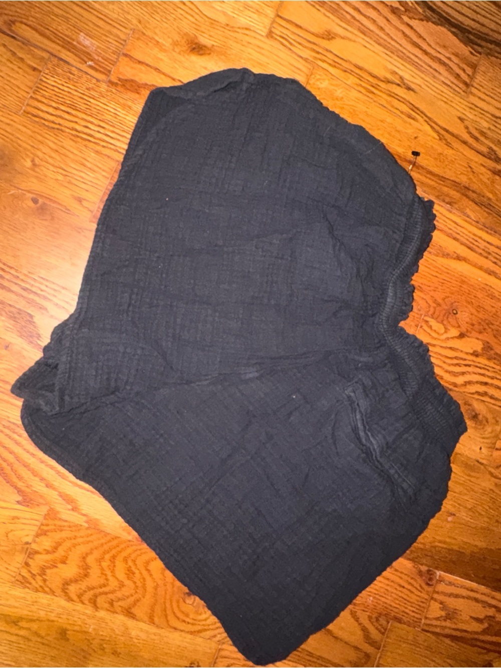 aerie Black Lightweight Textured Women's Shorts